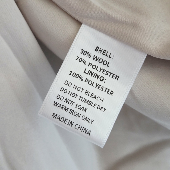 🏷NWT Ivy City Adeline Woman's Coat Wool Blend Cream Size Xs - Picture 4 of 7